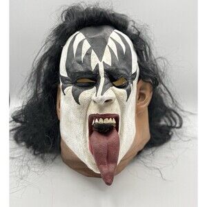 KISS Gene Simmons Halloween Mask 1996 Illusive Concepts Vintage Rock Horror